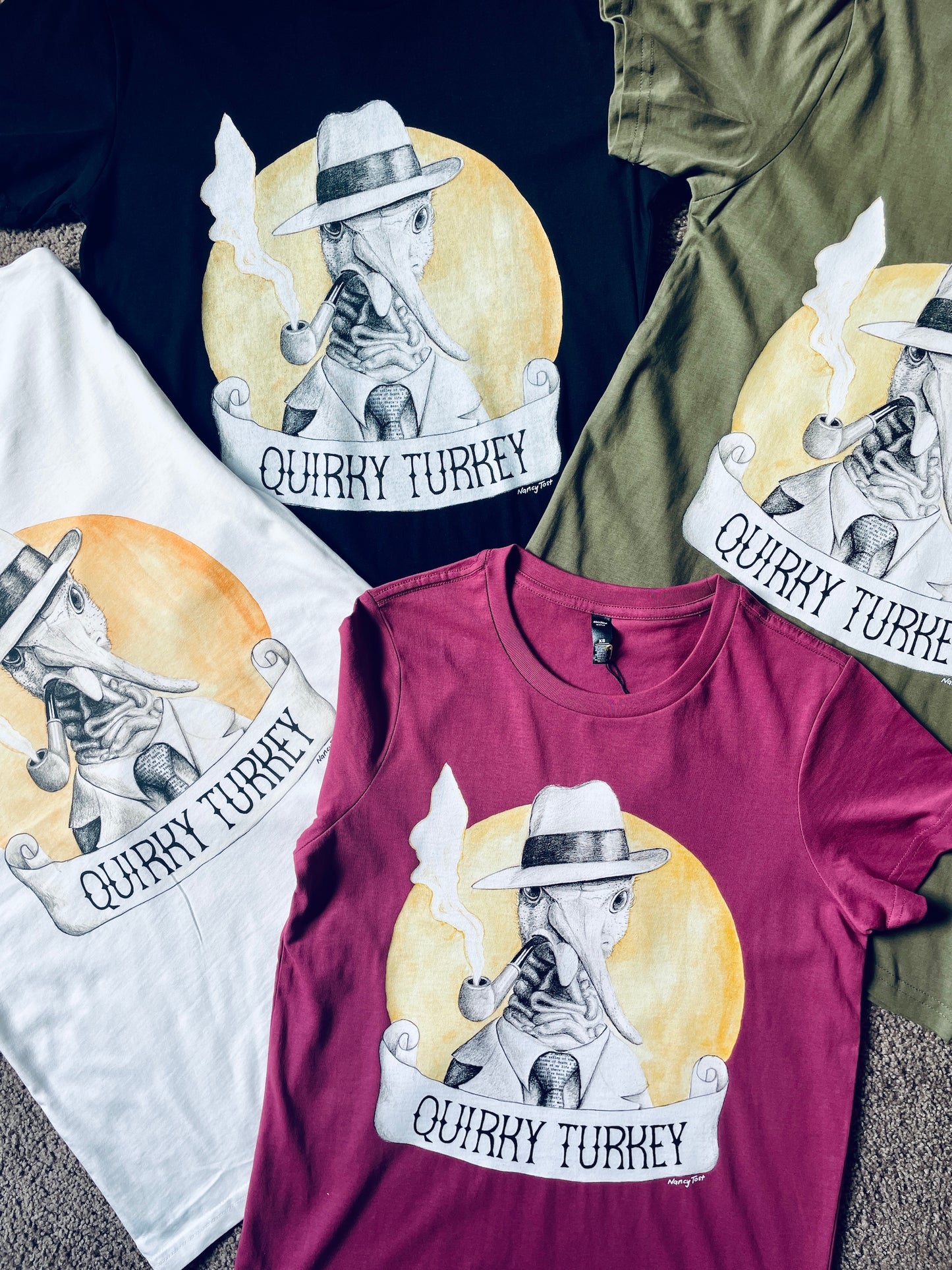 Quirky Turkey t-shirt - army