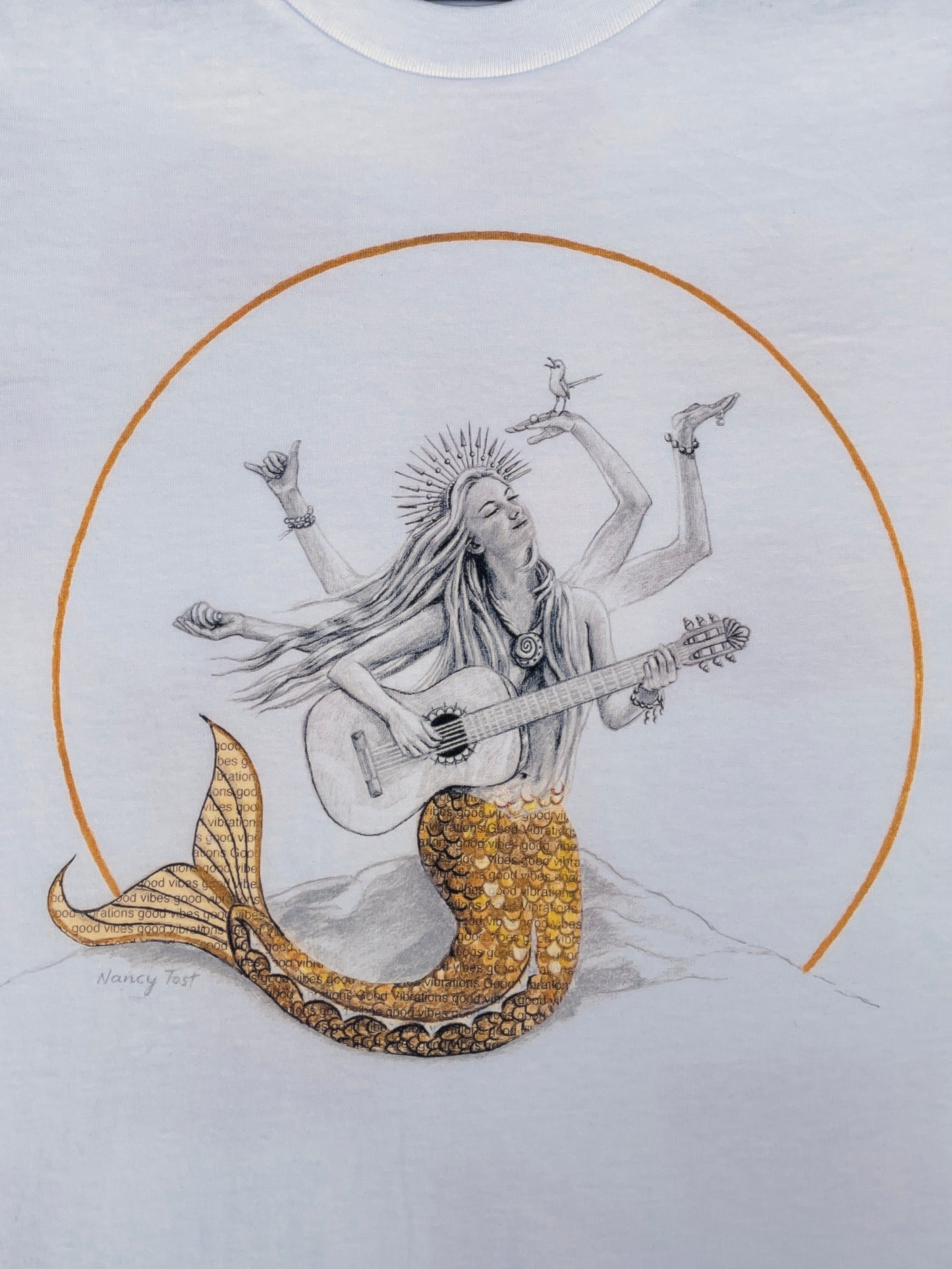 Goddess of Good Vibes t-shirt - white