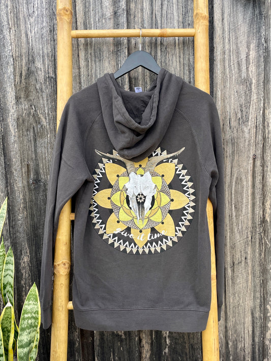 Give it Time hood - charcoal