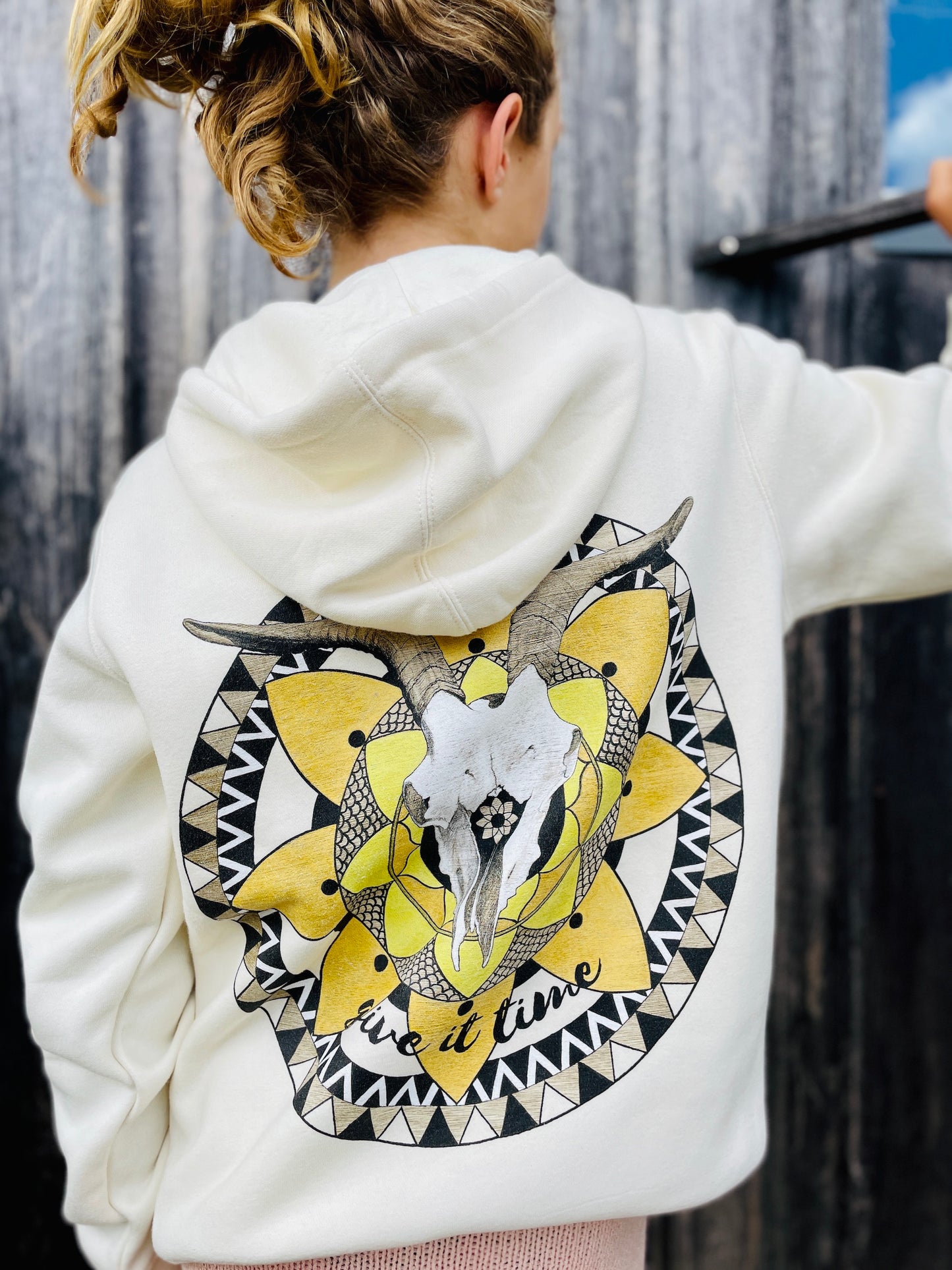 Give it Time hood - off white