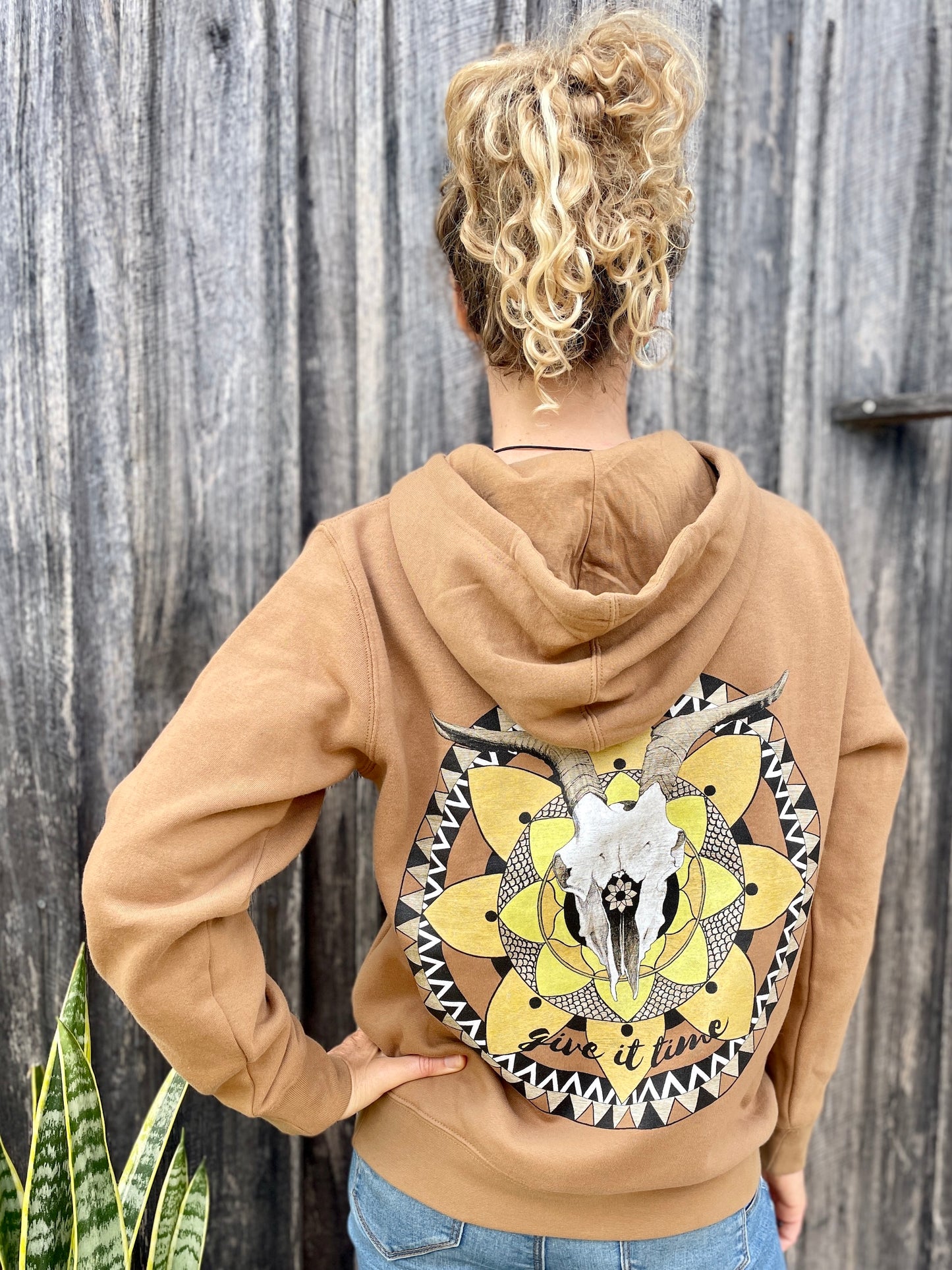 Give it Time hood - camel