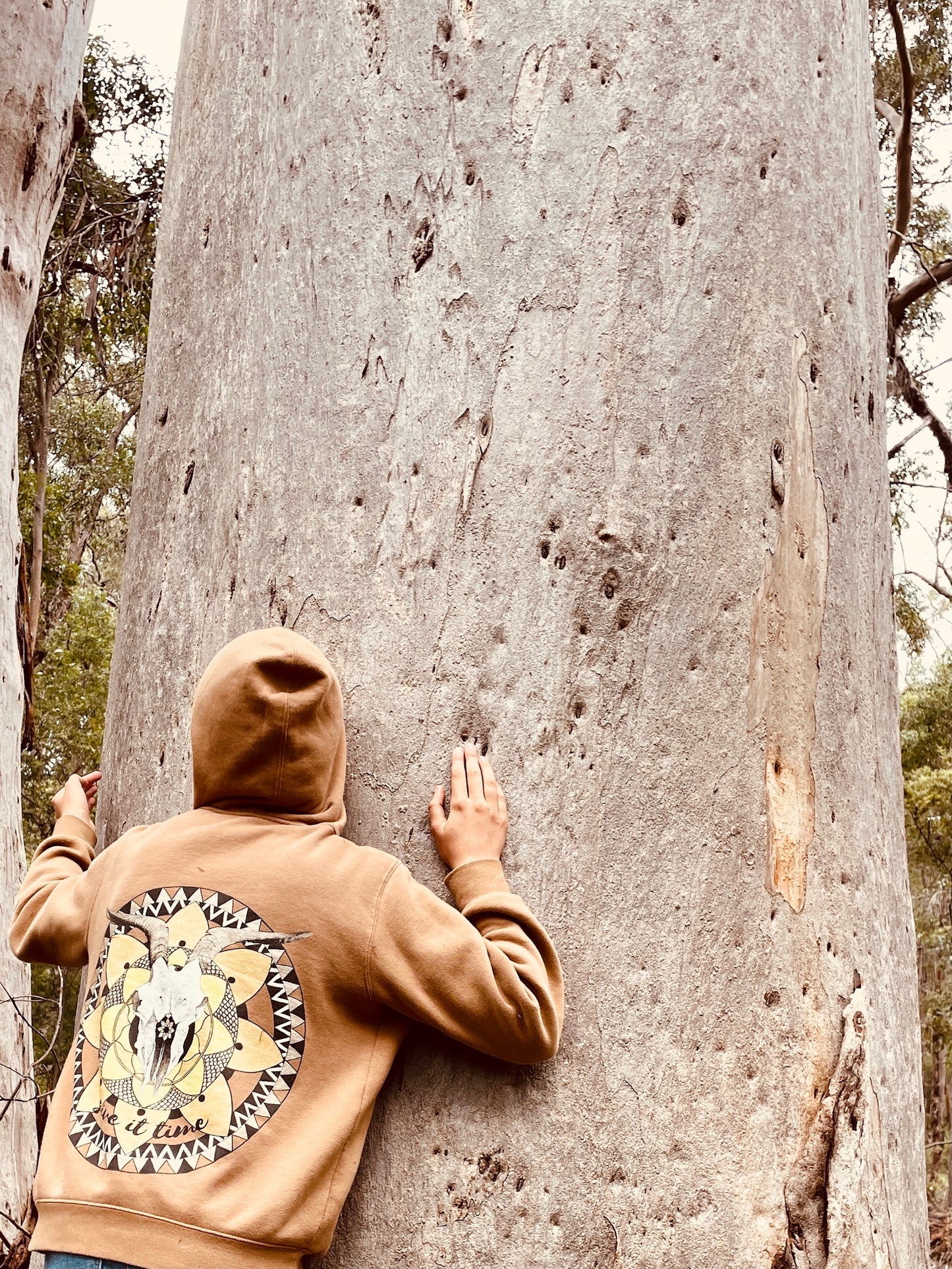 Give it Time hood - camel