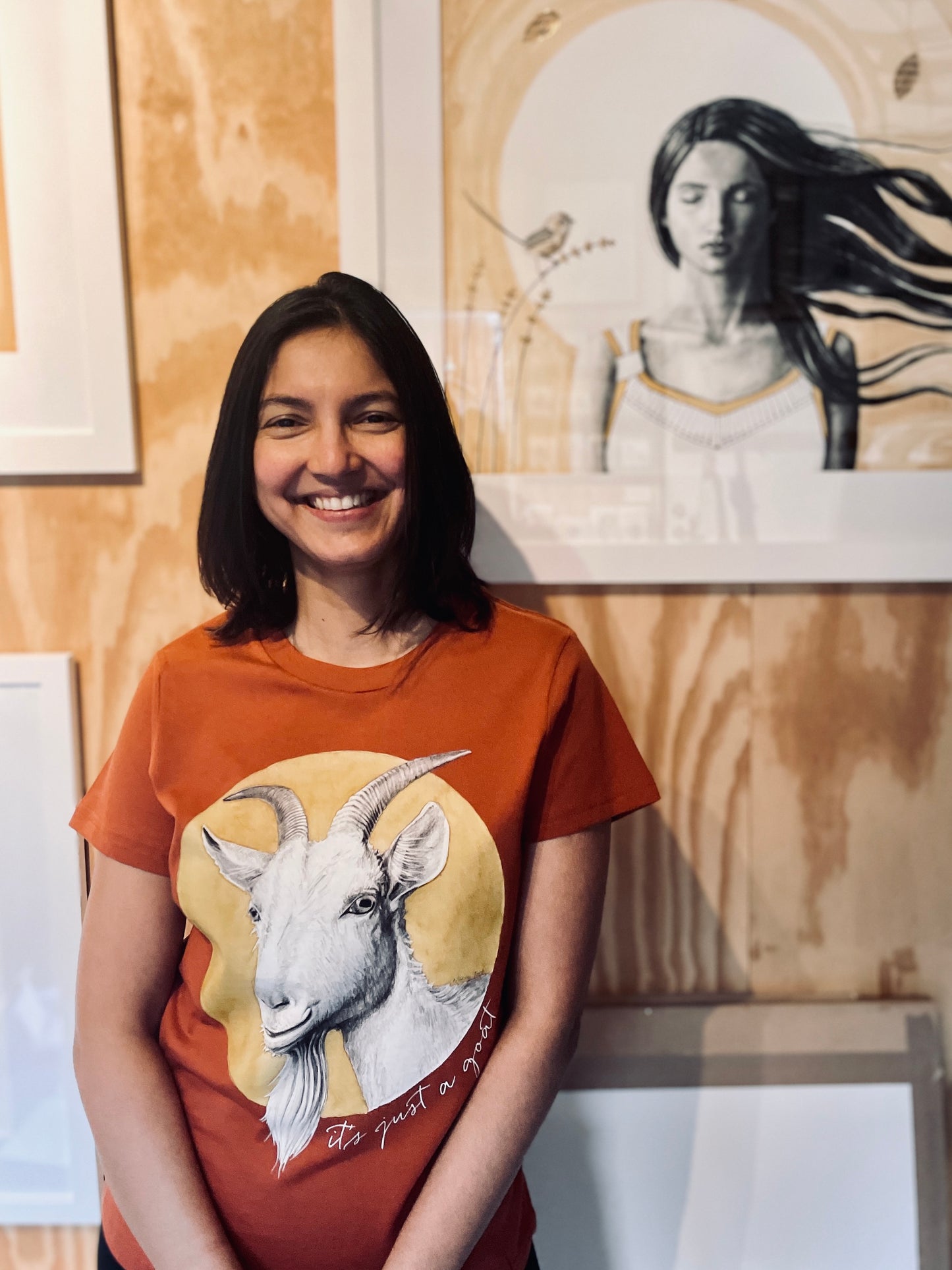 Goat t-shirt - copper