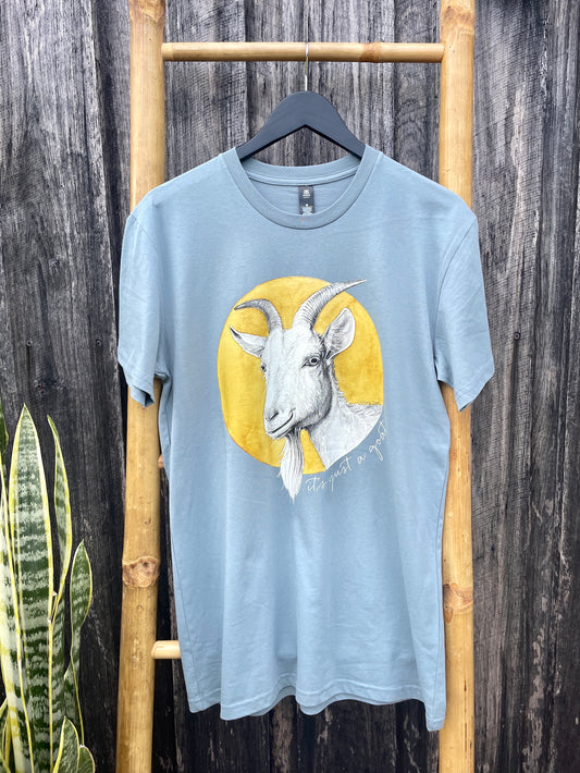 Goat t-shirt - mineral blue
