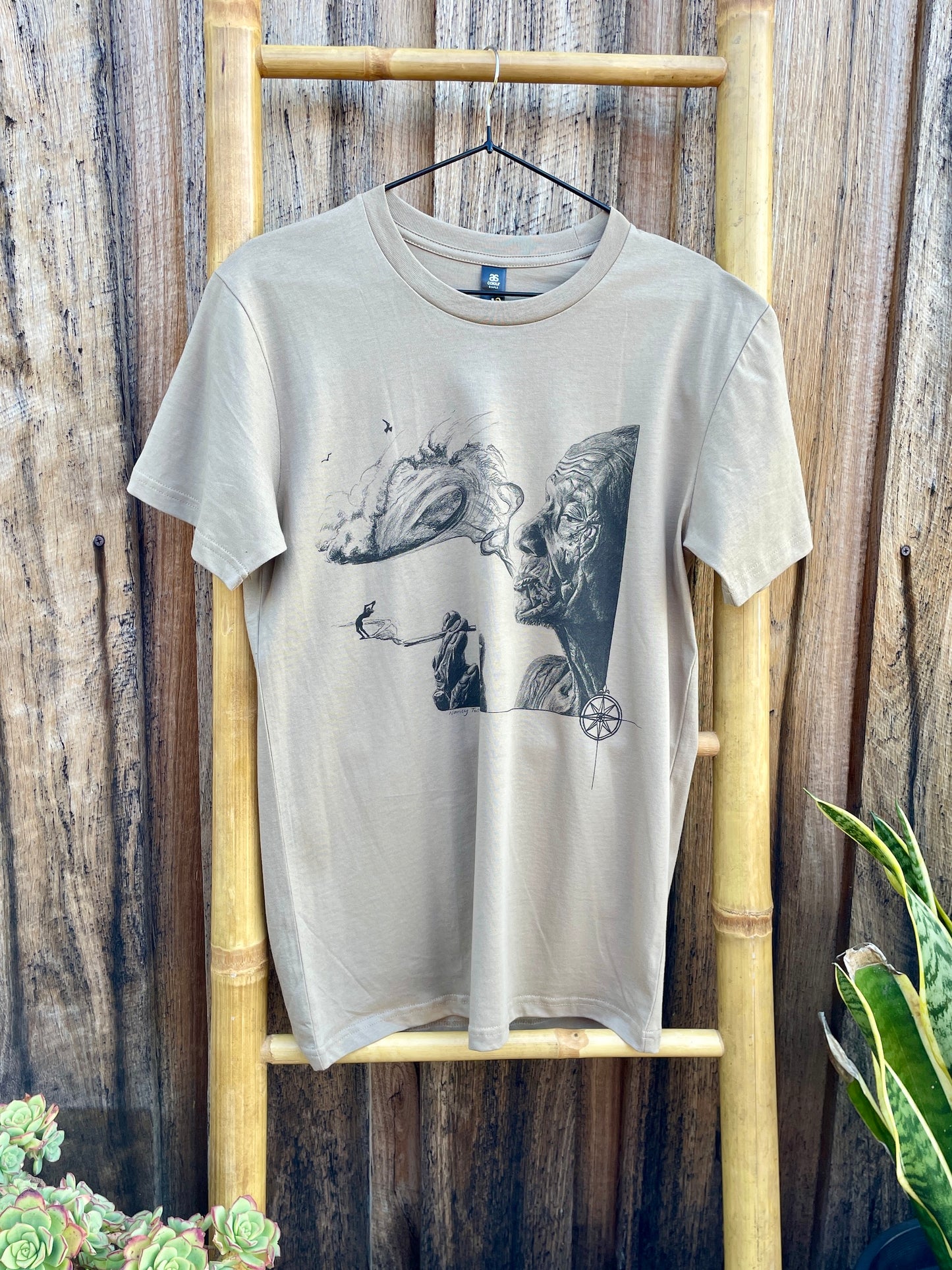 Smoking Barrels t-shirt - sand