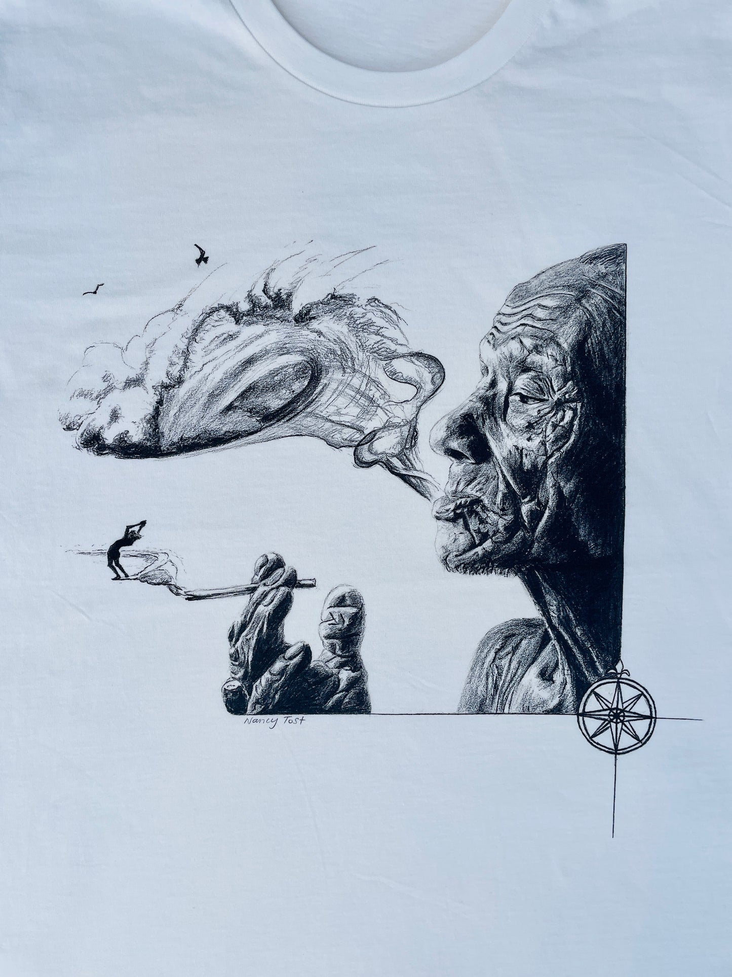 Smoking Barrels t-shirt - natural