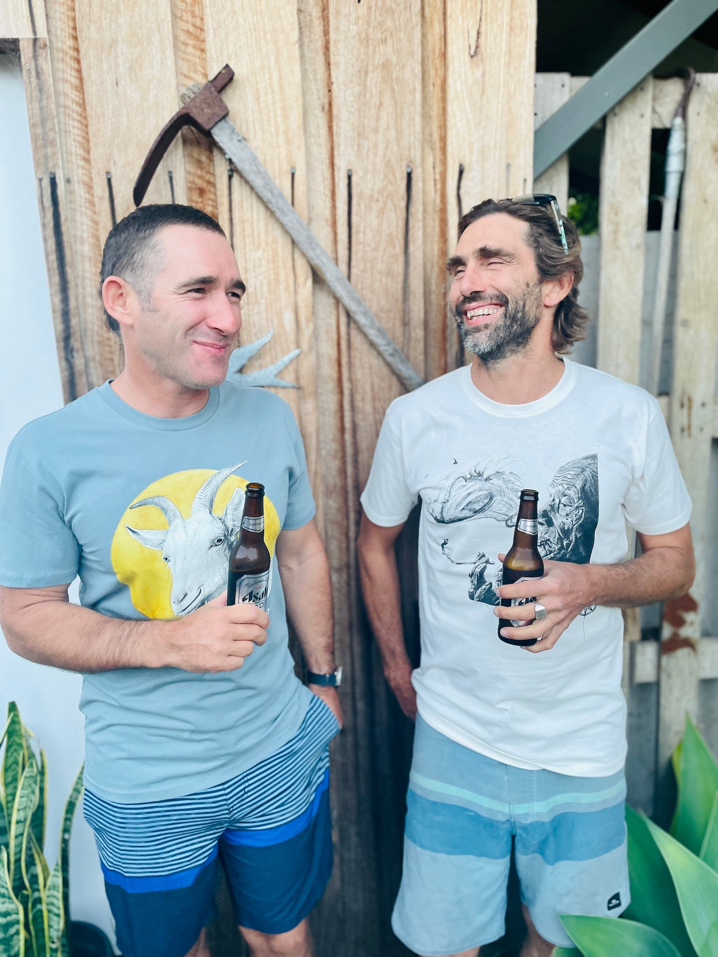 Smoking Barrels t-shirt - natural