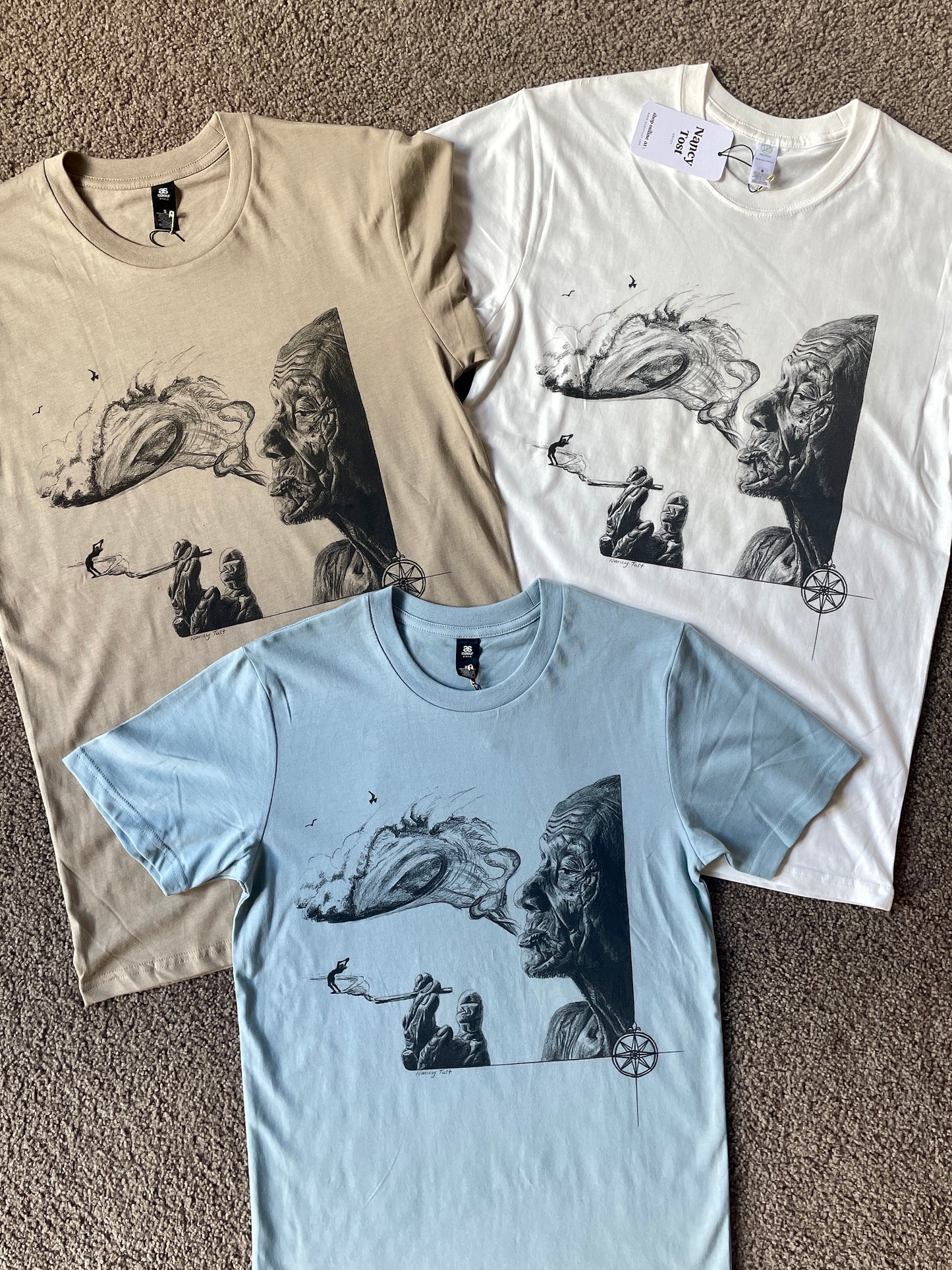 Smoking Barrels t-shirt - sand