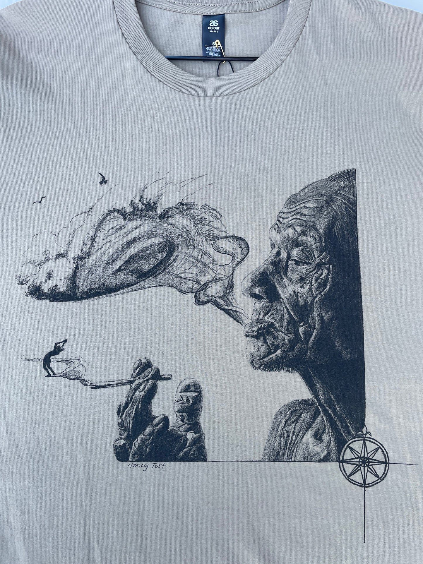 Smoking Barrels t-shirt - sand