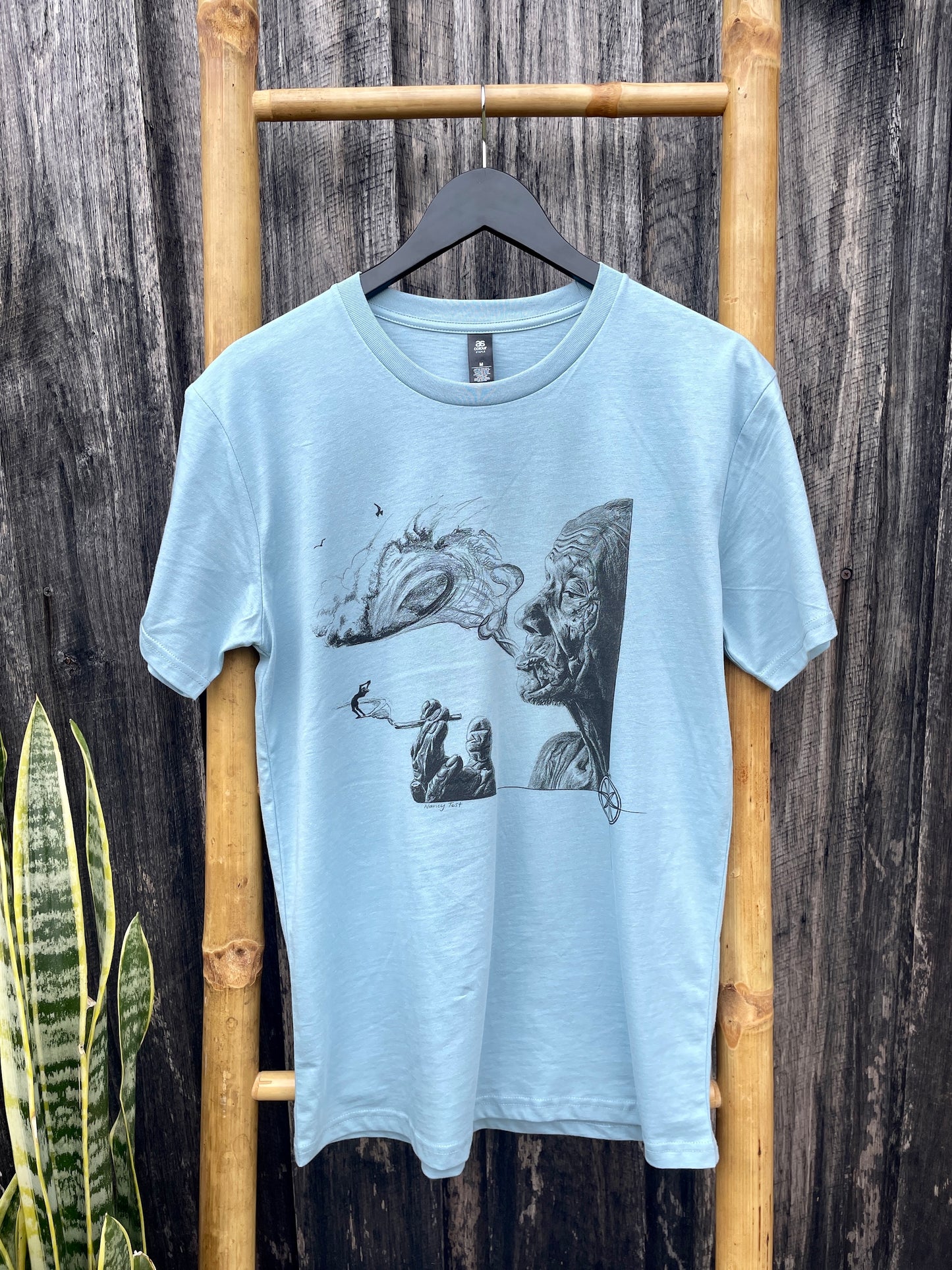 Smoking Barrels t-shirt - pale blue