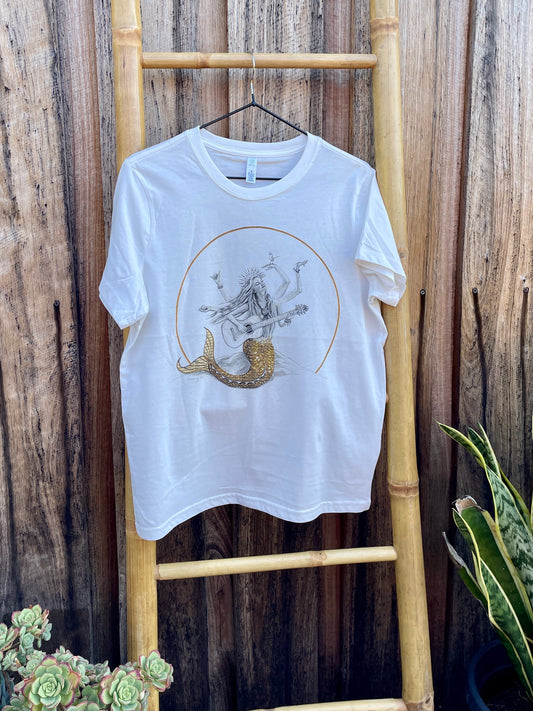 Goddess of Good Vibes t-shirt - white