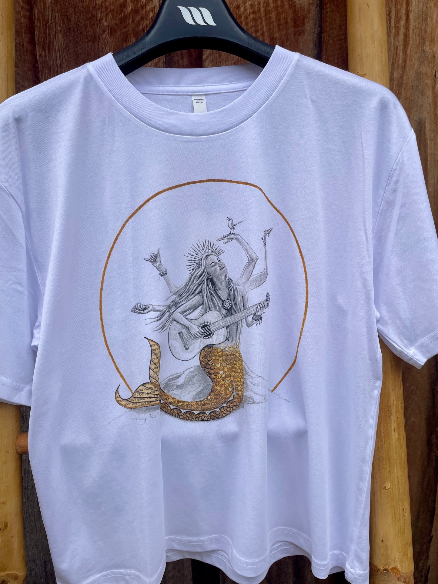 Goddess of Good Vibes t-shirt - white