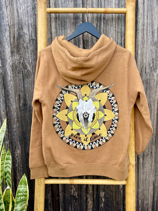 Give it Time hood - camel