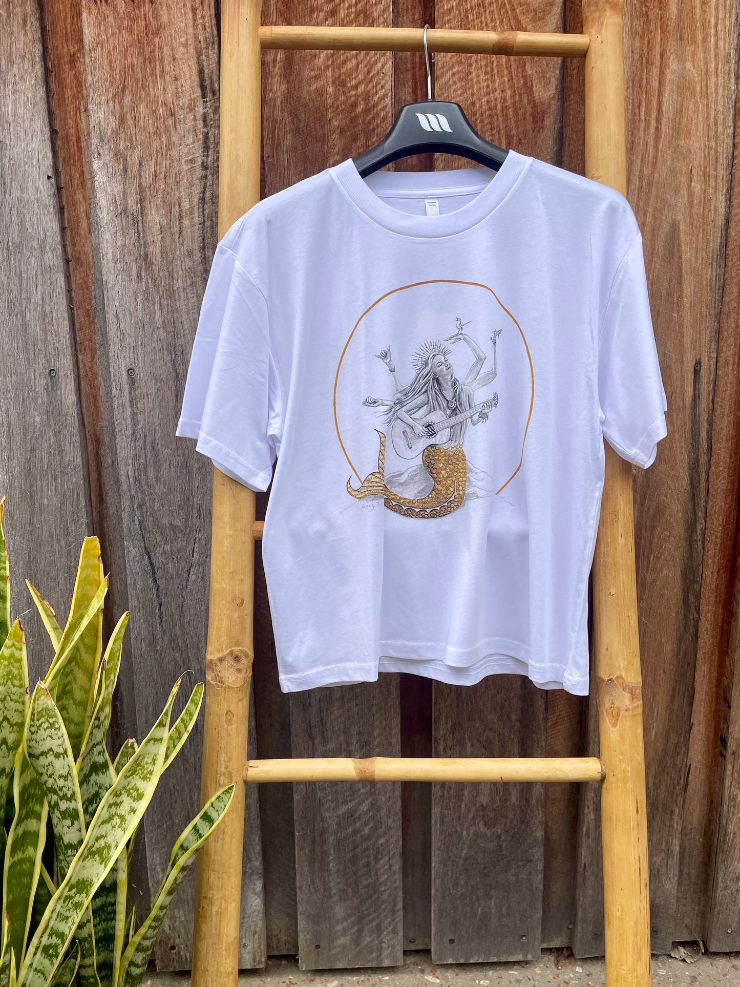 Goddess of Good Vibes t-shirt - white