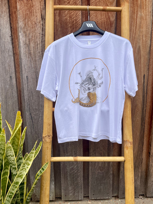 Goddess of Good Vibes t-shirt - white