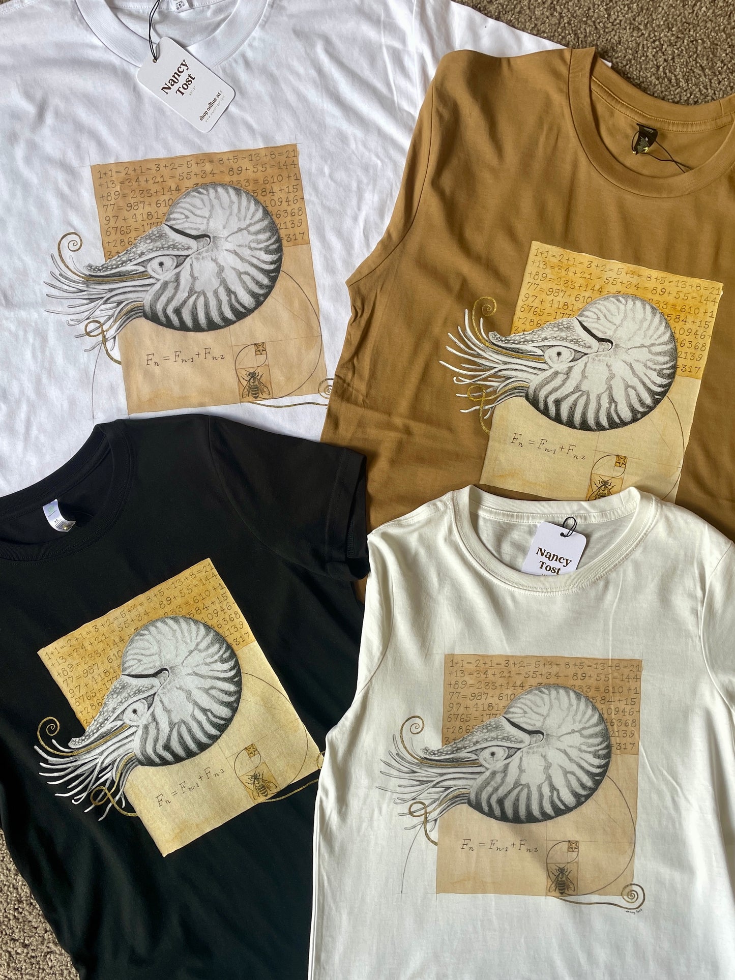 Nautilus t-shirt - camel