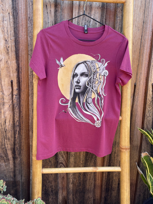 Sea Siren t-shirt - berry