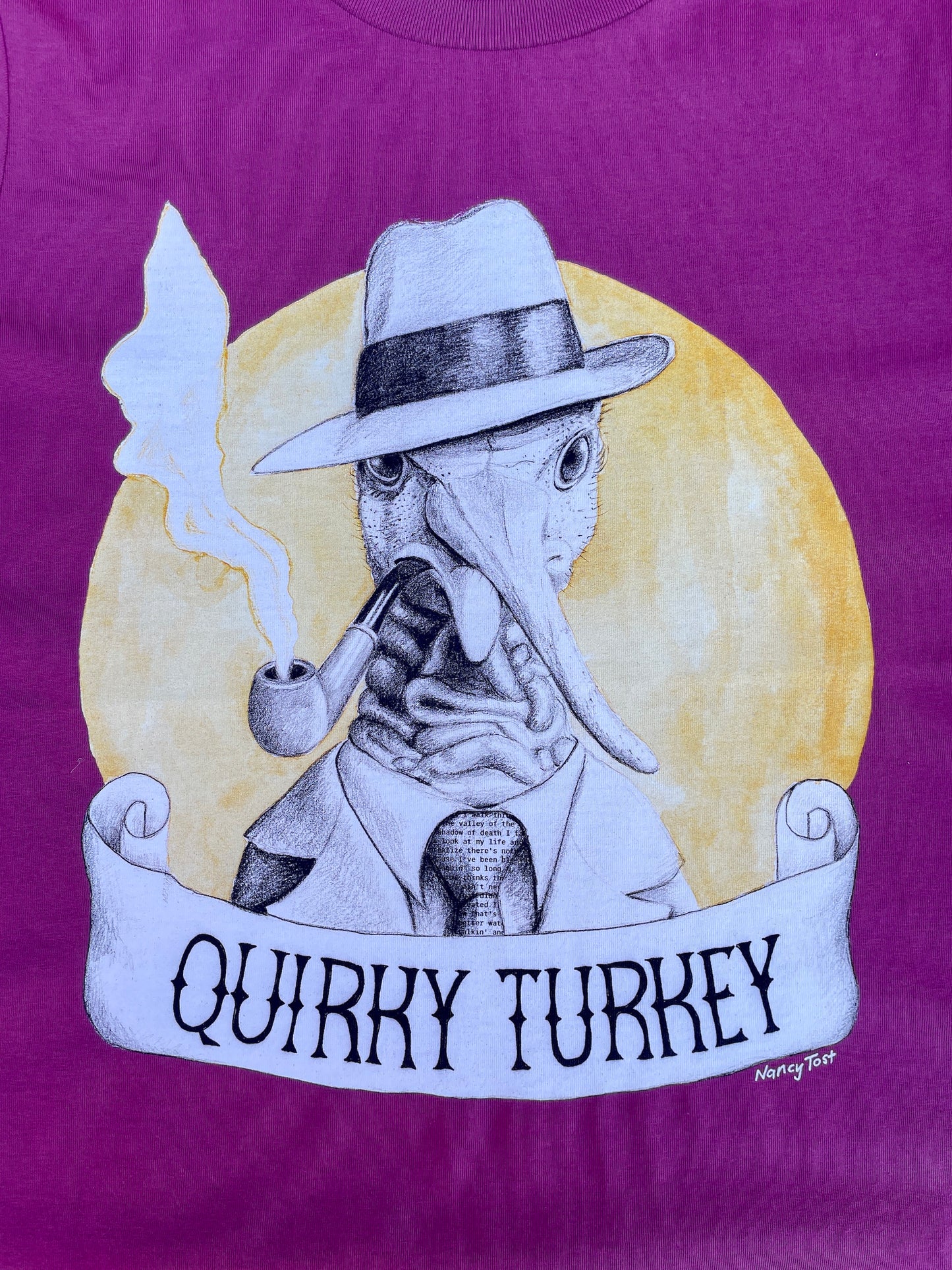 Quirky Turkey t-shirt - berry